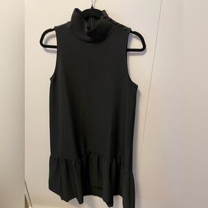 LOFT | Black Party Dress | Mock Neck | Size S